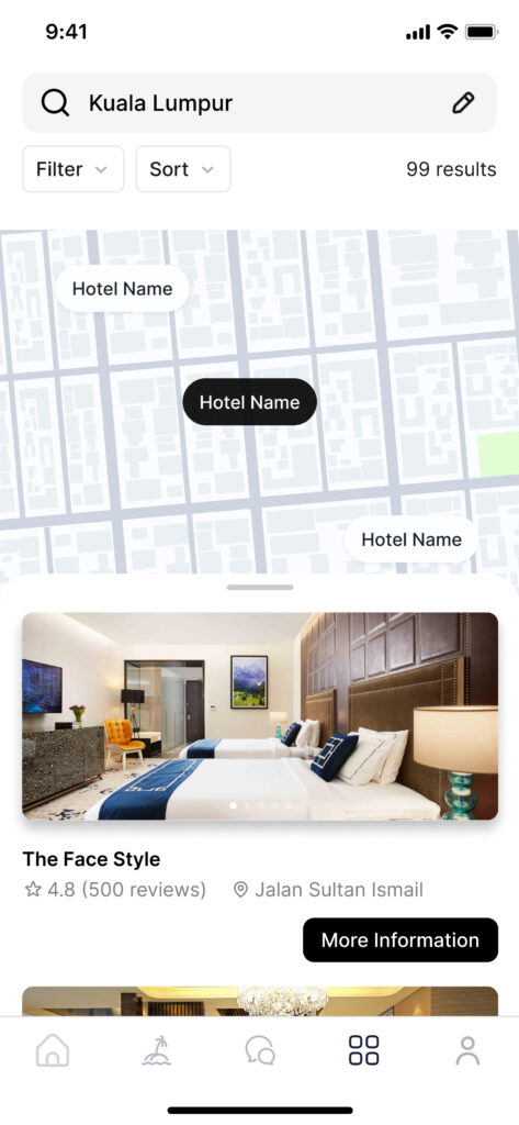 Toranj app screen